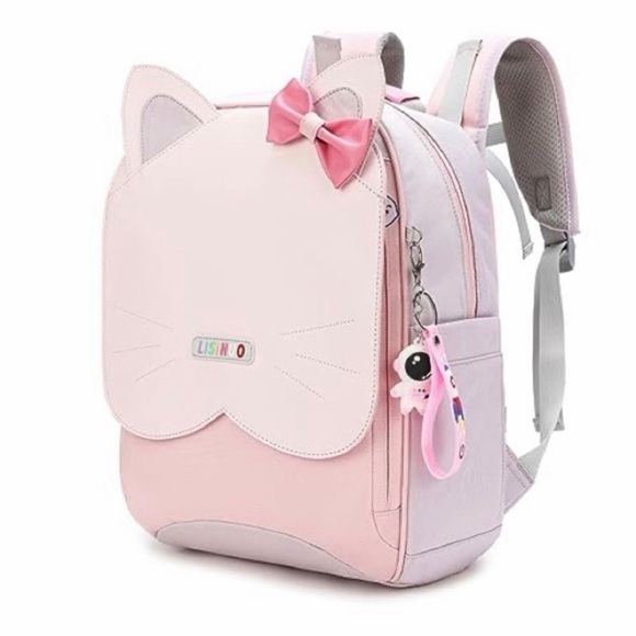 Lisinuo Handbags - Lisinuo Accessories | Pink Cat Ear Backpack | Color: Pink